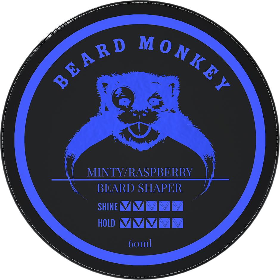 Minty & Raspberry Beard Shaper, 60 ml Beard Monkey Partaöljy ja partavaha