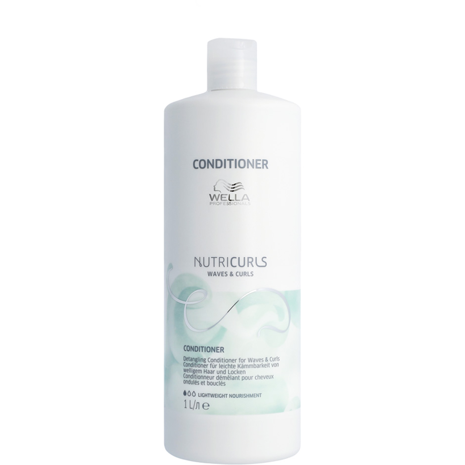 NUTRICURLS Detangling Conditioner for Waves & Curls, 1000 ml Wella Hoitoaine