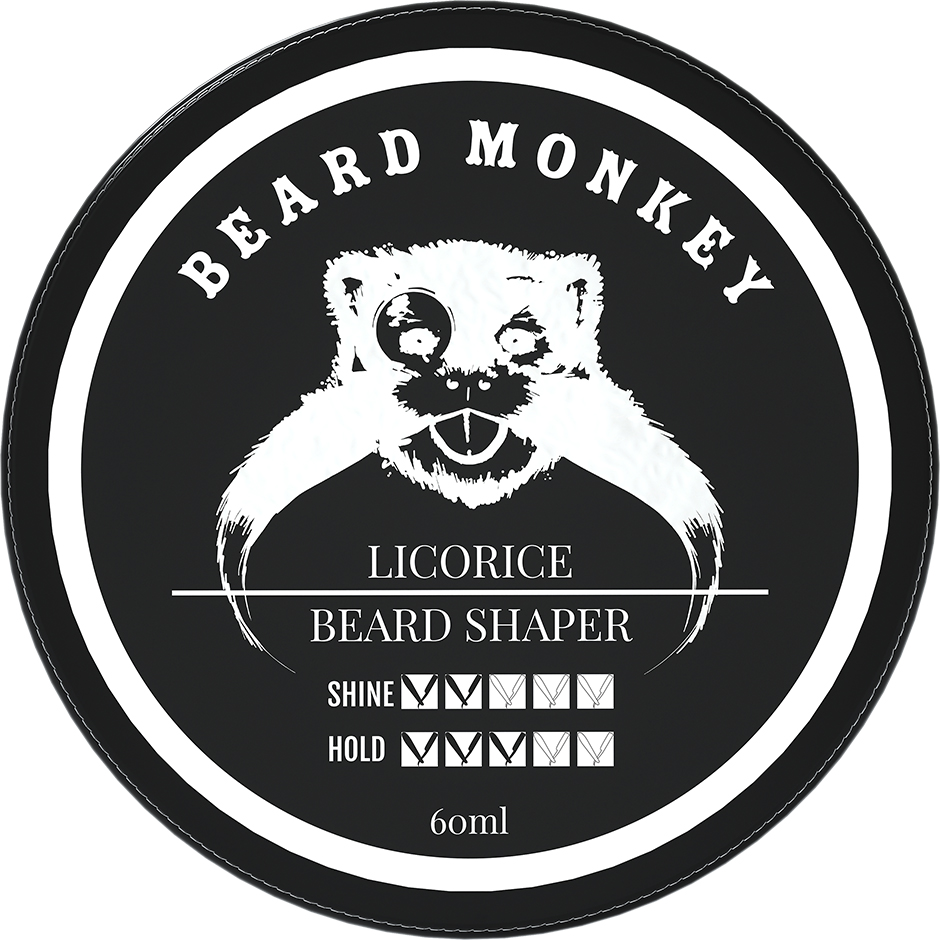 Licorice Beard Shaper, 60 ml Beard Monkey Partaöljy ja partavaha