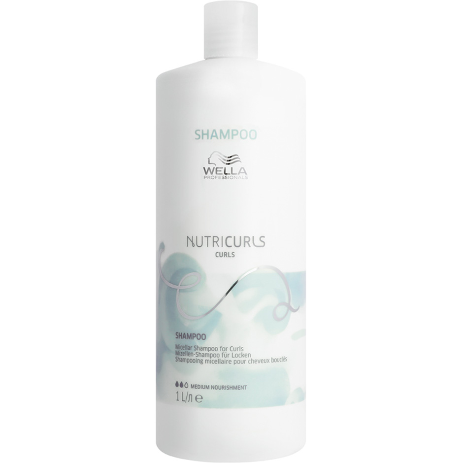 NUTRICURLS Micellar Shampoo for Curls, 1000 ml Wella Shampoo