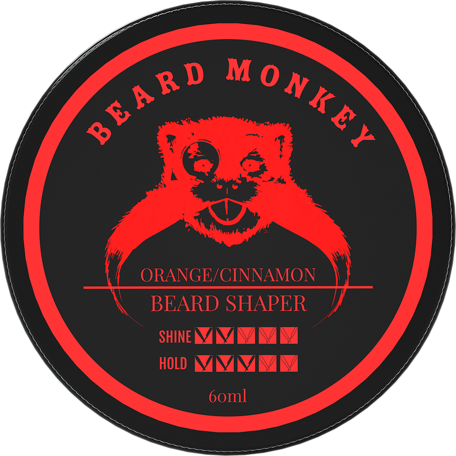 Orange & Cinnamon Beard Shaper, 60 ml Beard Monkey Partaöljy ja partavaha