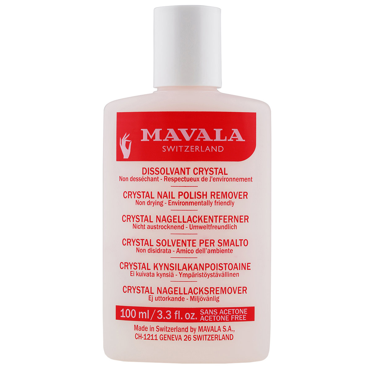 Crystal Nail Polish Remover, 100 ml Mavala Kynsilakan poisto
