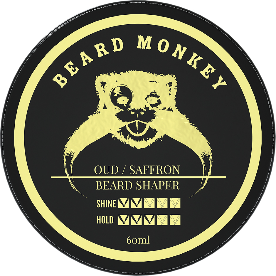 Oud & Saffron Beard Shaper, 60 ml Beard Monkey Partaöljy ja partavaha