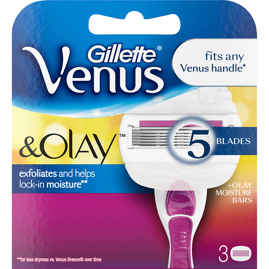 Gillette Venus & Olay Sugarberry Refill, Gillette Partahöylät ja partaterät