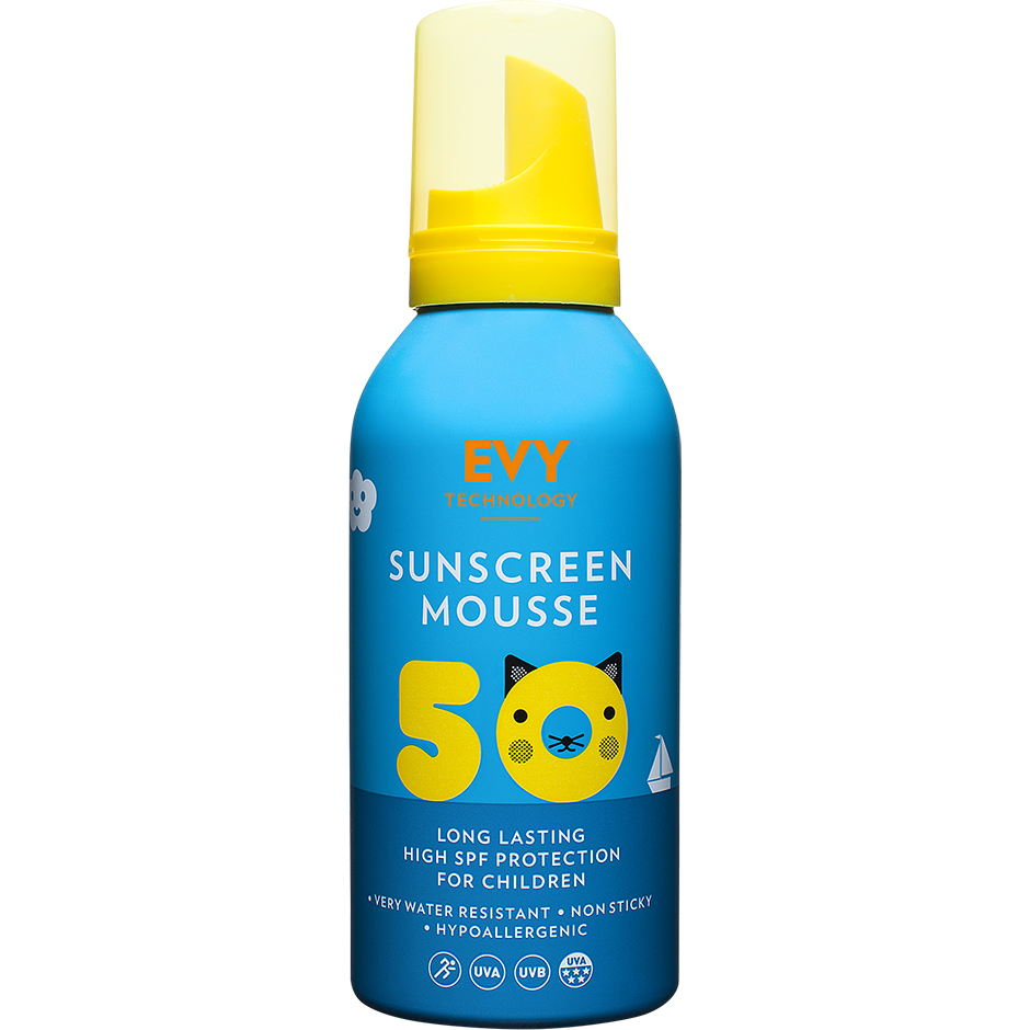 EVY Sunscreen Mousse For Kids SPF50, 150 ml EVY Technology Aurinkosuojat