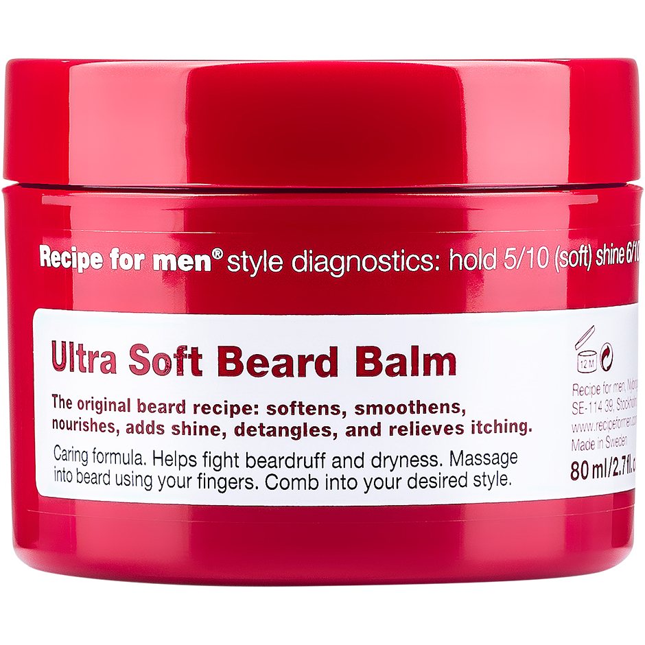 Recipe for Men Ultra Soft Beard Balm, 80 ml Recipe for men Partaöljy ja partavaha