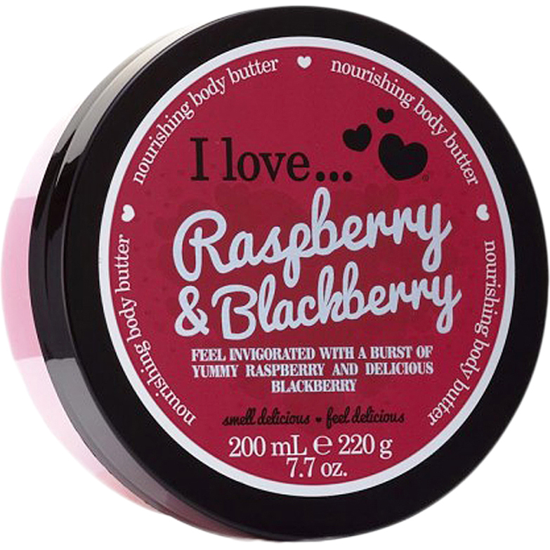 I Love... Raspberry & Blackberry Body Butter, 200 ml I love… Vartalovoiteet